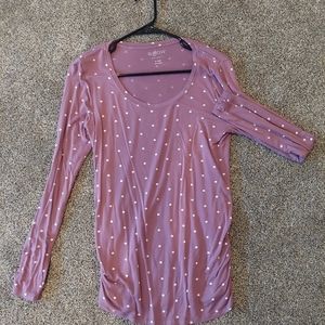 Kohl's A-Glow maternity shirt color purple size M